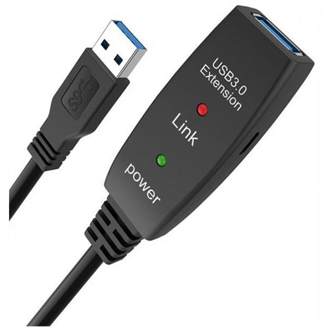 Кабель интерфейсный VCOM ACU827A-10M (USB Type A (output) - USB Type A (input))