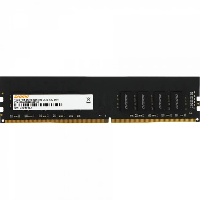 ОЗУ Digma DGMAD42666016D DIMM, DDR4, 16 Гб, 2666 МГц