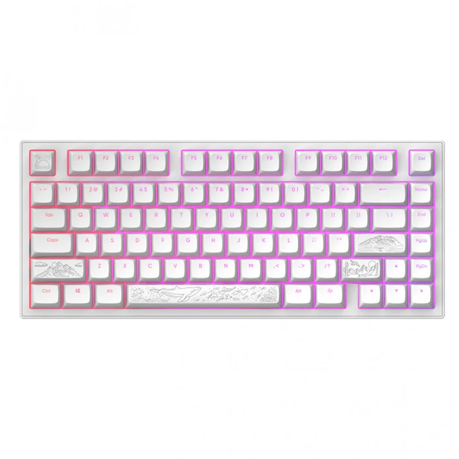 Клавиатура Dark Project Project ALU81A Terra Nostra White DPKB_NOSTRA_81_ANSI_WHITE (Проводная, USB)