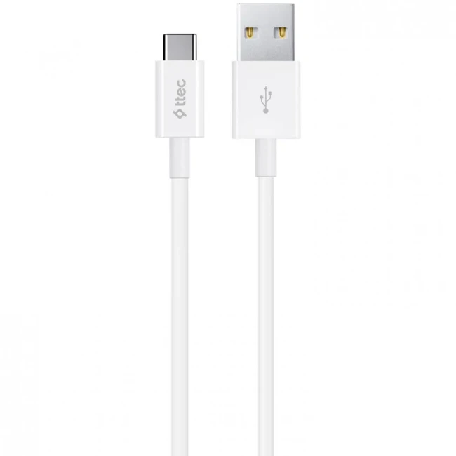 Кабель интерфейсный Ttec Кабель Type C Charge / Data Cable 2.0 White 2DK12B USB Type A - USB Type C