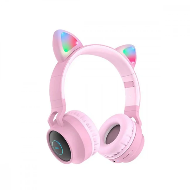 Наушники hoco. W27 Cat ear Pink Hoco W27 Catear Pink