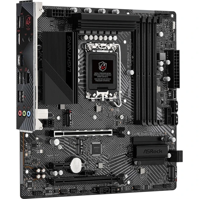 Материнская плата ASRock Z790M PG LIGHTNING/D4 (Micro-ATX, LGA 1700)