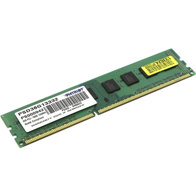 ОЗУ Crucial 8GB PC10600 DDR3 PSD38G13332 DIMM, DDR3, 8 Гб, 1333 МГц