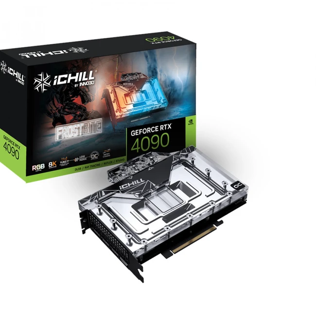 Видеокарта Inno3D RTX4090 ICHILL FROSTBITE C4090-246XX-1833FB (24 ГБ)