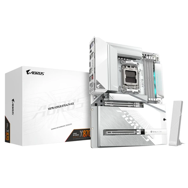 Материнская плата Gigabyte X870 AORUS STEALTH ICE (ATX, AMD AM5)