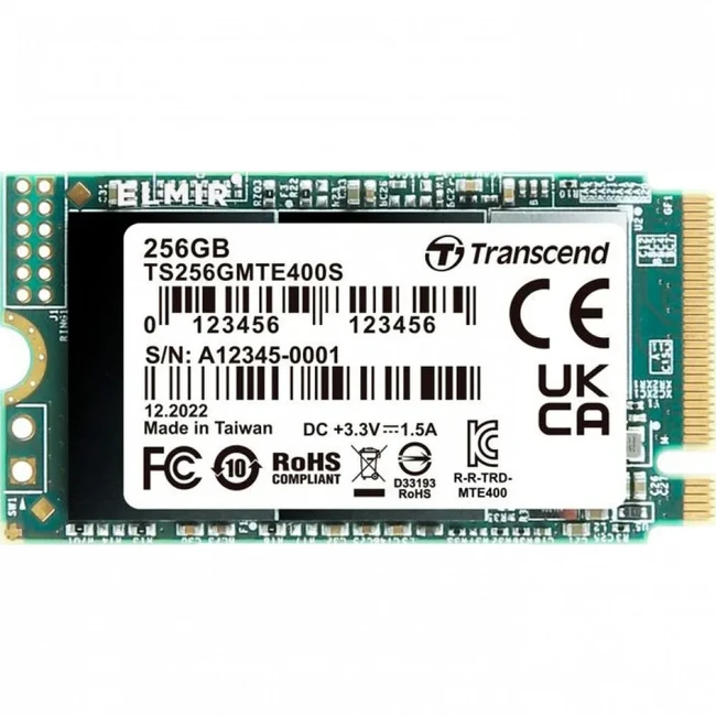 Внутренний накопитель Transcend MTE400S TS256GMTE400S (SSD (твердотельные), 256 ГБ, M.2)