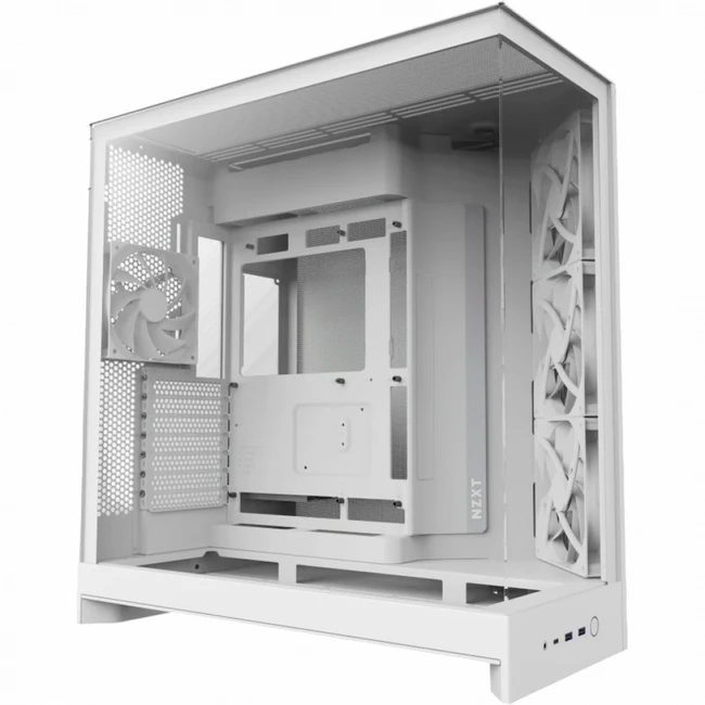 Корпус NZXT H9 Flow White CM-H92FW-01 (Игровые, Mid-Tower)