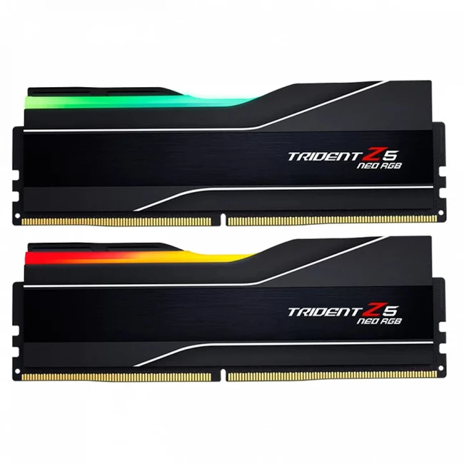 ОЗУ G.Skill Trident Z5 Neo RGB F5-5600J2834F16GX2-TZ5NR DIMM, DDR5, 32 Гб (2 х 16 Гб), 5600 МГц