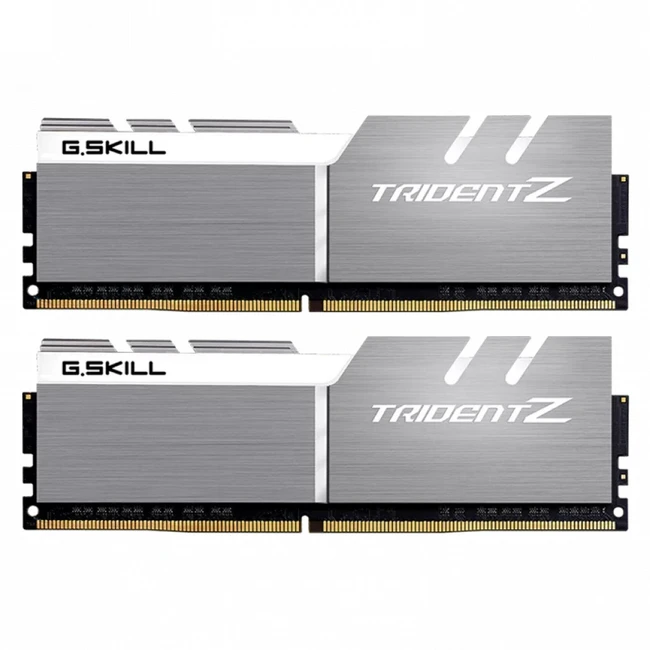 ОЗУ G.Skill Trident Z F4-3200C16D-32GTZSW (DIMM, DDR4, 32 Гб (2 х 16 Гб), 3200 МГц)