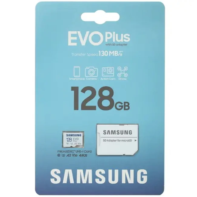 Флеш (Flash) карты Samsung EVO Plus microSDXC [MB-MC128KA/APC] (128 ГБ)