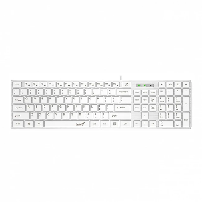 Клавиатура EnGenius Genius SlimStar 126 белая 31310017410 Проводная, USB