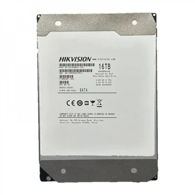 Жесткий диск Hikvision DS160HKAI-VX1 HDD (классические), 16 ТБ, 3.5 дюйма, SATA