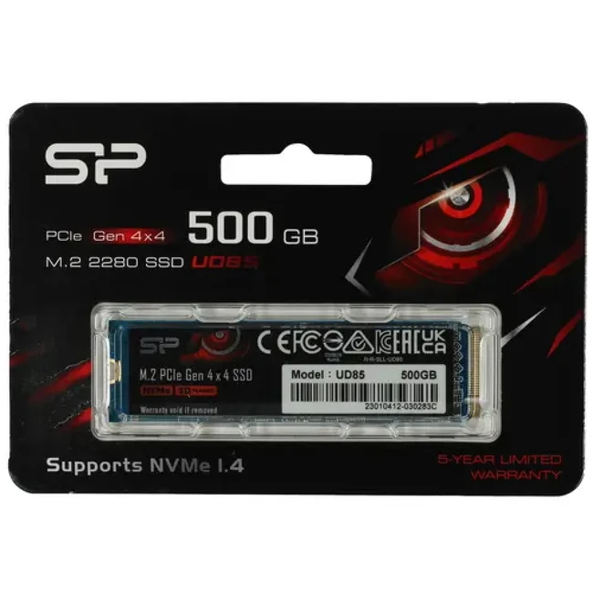 Внутренний жесткий диск Silicon Power UD85 SP500GBP44UD8505 (SSD (твердотельные), 500 ГБ, M.2, PCIe)
