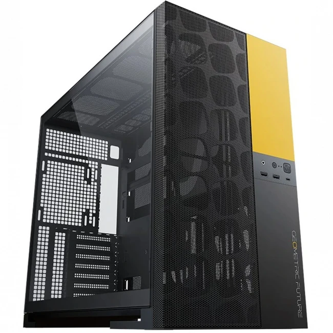 Корпус Geometric Future Model 5 Vent Black/Yellow 1AM5VTBY00100 (Игровые, Mid-Tower)