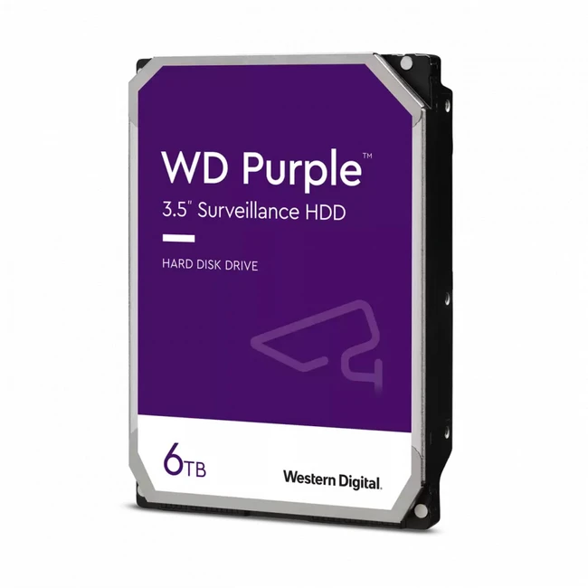 Внутренний накопитель Western Digital Purple Surveillance WD63PURU (HDD (классические), 6 ТБ, 3.5 дюйма, SATA)
