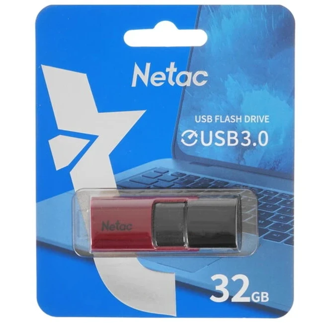 USB флешка (Flash) Netac NT03U182N-032G-32RE (32 ГБ)