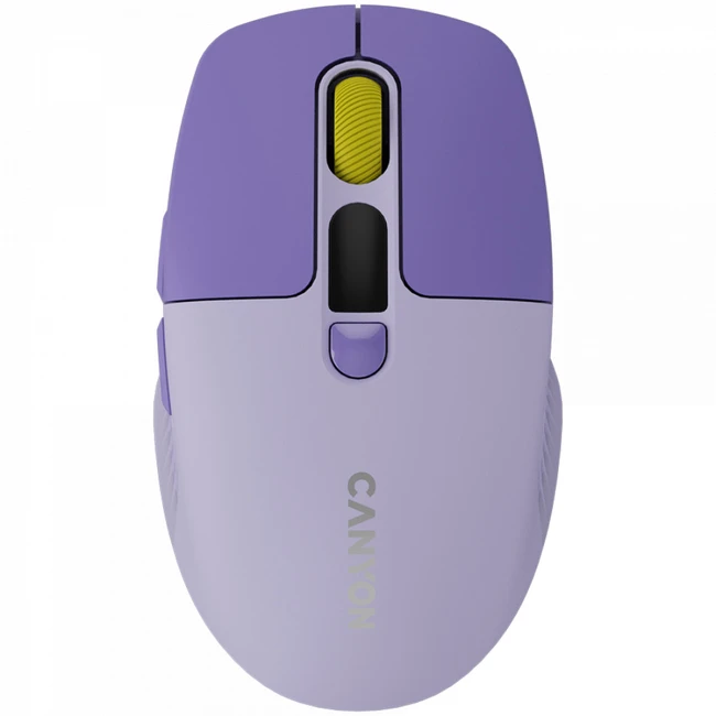 Мышь Canyon MW-26 LCD Silent Dual Mode Wireless Violet CNS-CMSW26V (Бюджетные, Беспроводная)