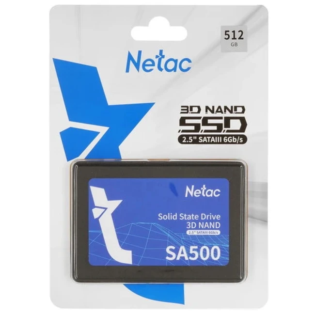 Внутренний жесткий диск Netac SA500 NT01SA500-512 (SSD (твердотельные), 512 ГБ, M.2, SATA)
