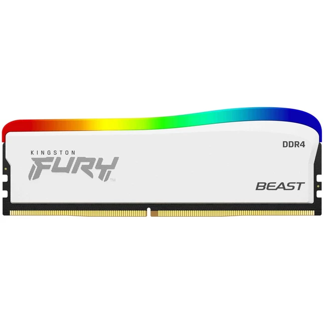 ОЗУ Kingston Fury Beast White RGB KF436C18BWA/16 (DIMM, DDR4, 16 Гб, 3600 МГц)