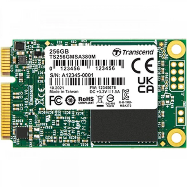 Внутренний жесткий диск Transcend TS64GMSA380M (SSD (твердотельные), 64 ГБ, mSATA, mini-SATA)