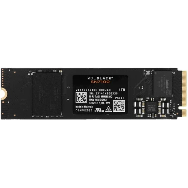 Внутренний жесткий диск Western Digital WDS100T4X0E (SSD (твердотельные), 1 ТБ, M.2, PCIe)