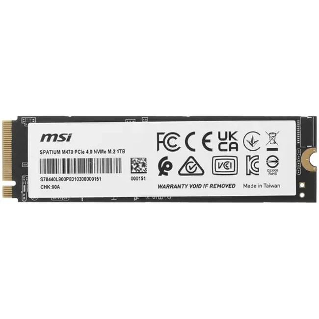 Жесткий диск MSI SPATIUM M470 [S78-440L900-P83] SSD (твердотельные), 1 ТБ, M.2