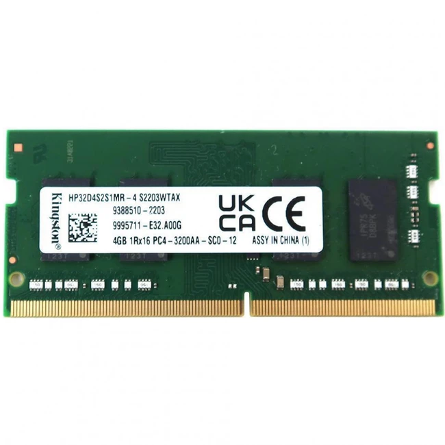 ОЗУ Kingston 4 Гб HP32D4S2S1MR-4 (SO-DIMM, DDR4, 4 Гб, 3200 МГц)