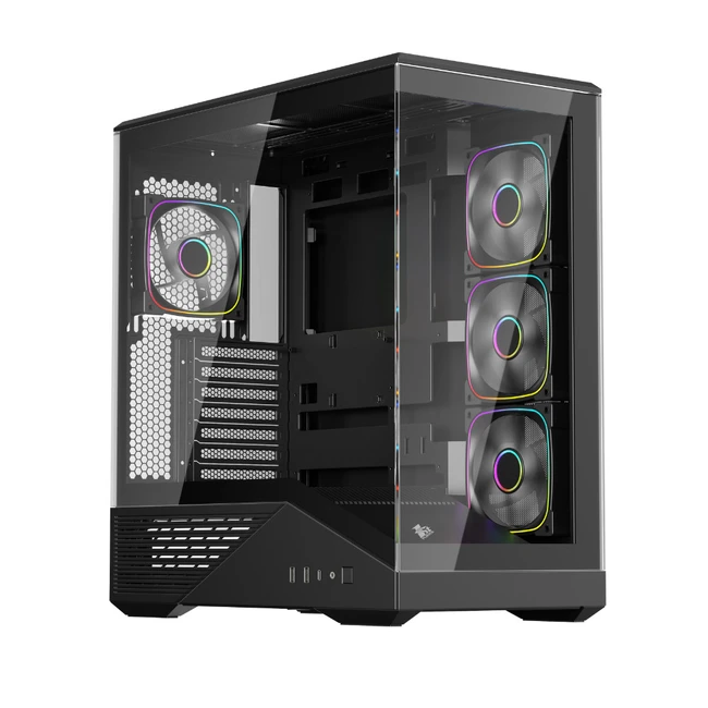 Корпус 1STPLAYER FIREBASE GM7 GM7-BK-3FN7R-1FN7 (Игровые, Mid-Tower)