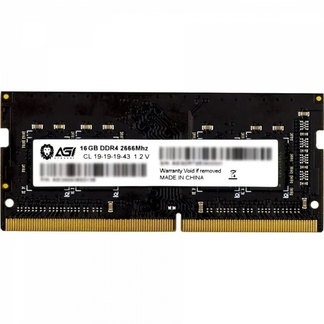 ОЗУ AGILE SD138 AGI266616SD138 (SO-DIMM, DDR4, 16 Гб, 2666 МГц)