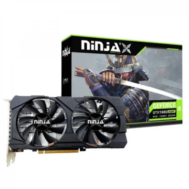 Видеокарта Ninja GTX 1660 SUPER PCIE (1408SP) NF166SF66F (6 ГБ)