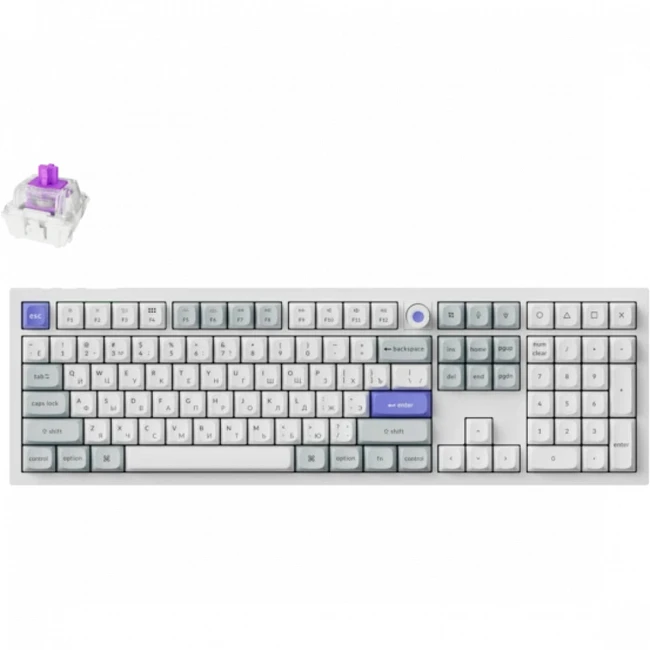 Клавиатура Keychron Q6 HE 8K (Q6HW-P1P) Q6HW-P1P-RU Проводная, USB