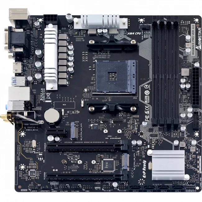 Материнская плата BIOSTAR B550MX/E PRO B550MX/E PRO DDR4 Micro-ATX, AMD AM4