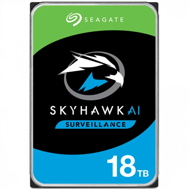 Внутренний накопитель Seagate SkyHawk AI 18 ТБ ST18000VE002 (EOL) (HDD (классические), 18 ТБ, 3.5 дюйма, SATA)