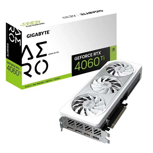 Видеокарта Gigabyte GeForce RTX 4060 Ti AERO OC [GV-N406TAERO OC-8GD] (8 ГБ)
