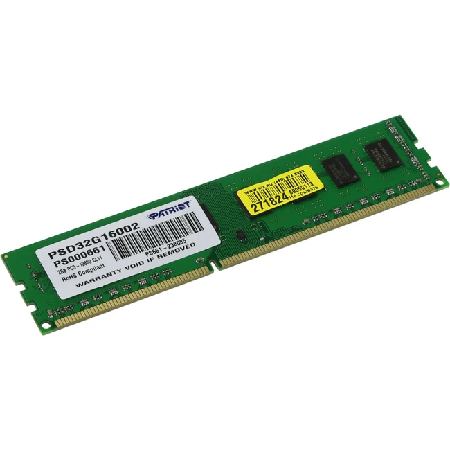 ОЗУ HP 2GB PC12800 DDR3 PSD32G16002 DIMM, DDR3, 2 Гб, 1600 МГц