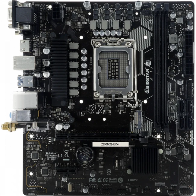 Материнская плата BIOSTAR Z690MX2-E D4 Micro-ATX, LGA 1700