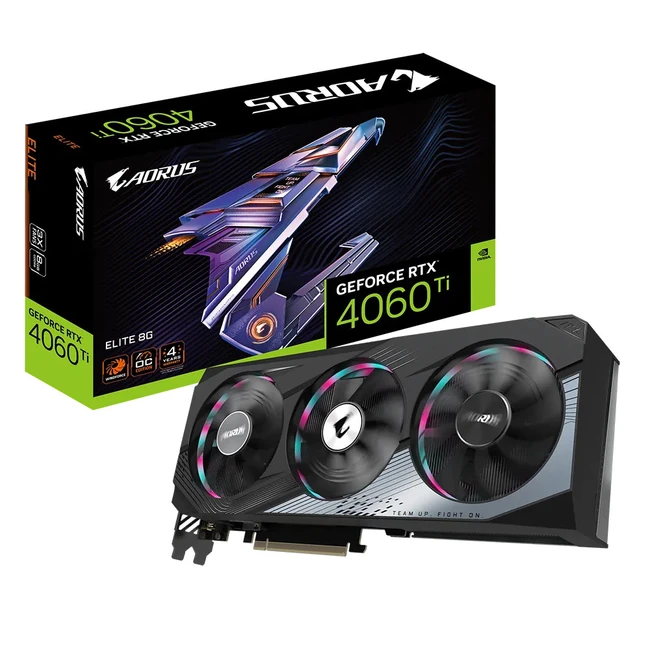 Видеокарта Gigabyte RTX4060Ti AORUS ELITE 8G GV-N406TAORUS E-8GD (8 ГБ)