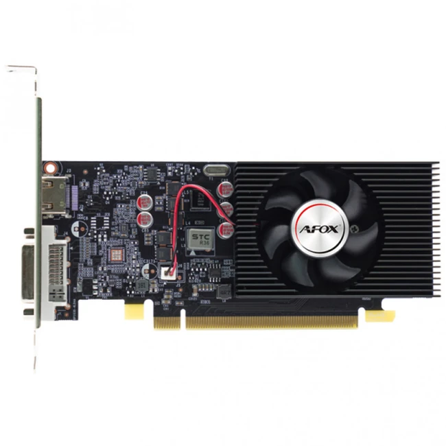 Видеокарта AFOX GT1030 4GB D4 LP Single Fan AF1030-4096D4L2 (4 ГБ)