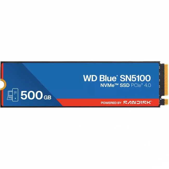 Внутренний жесткий диск Western Digital Blue SN5100 WDS500G5B0E (SSD (твердотельные), 500 ГБ, M.2, PCIe)