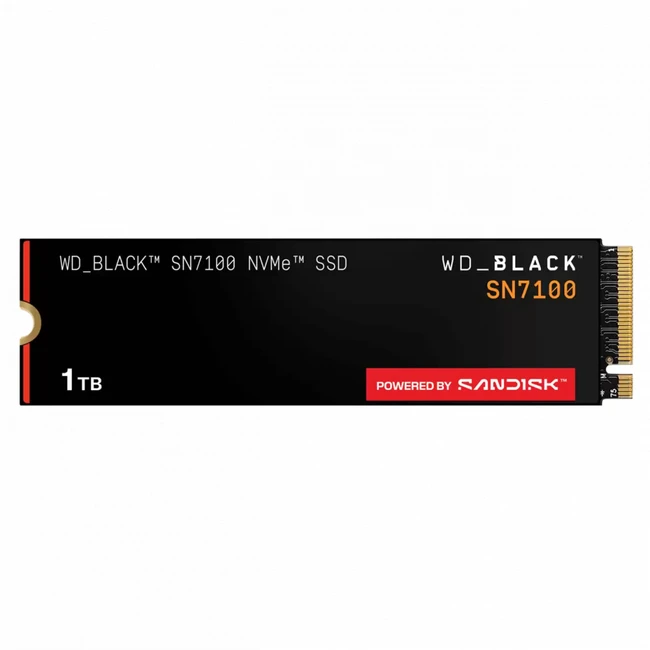 Внутренний жесткий диск Western Digital BLACK SN7100 WDS100T4X0E-00CJA0 (SSD (твердотельные), 1 ТБ, M.2, PCIe)