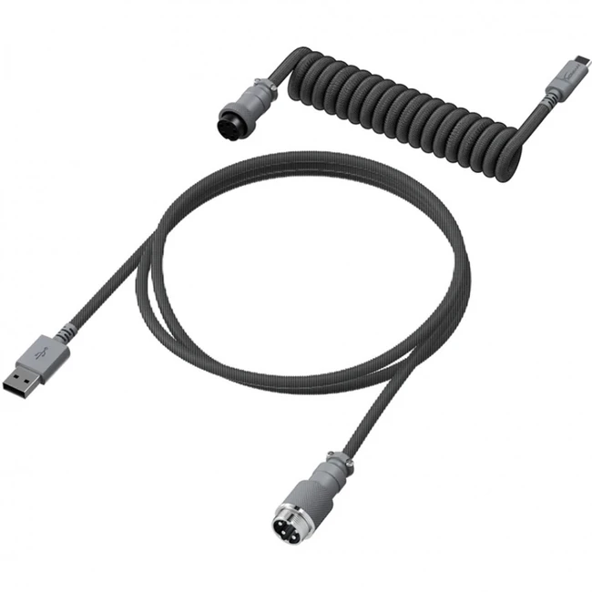 Аксессуар для ПК и Ноутбука HyperX Провод для механической клавиатуры USB-C Coiled Cable 6J678AA Провод для клавиатуры