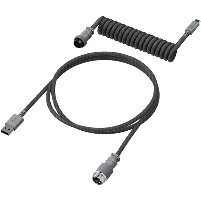 Аксессуар для ПК и Ноутбука HyperX Провод для механической клавиатуры USB-C Coiled Cable 6J679AA Провод для клавиатуры