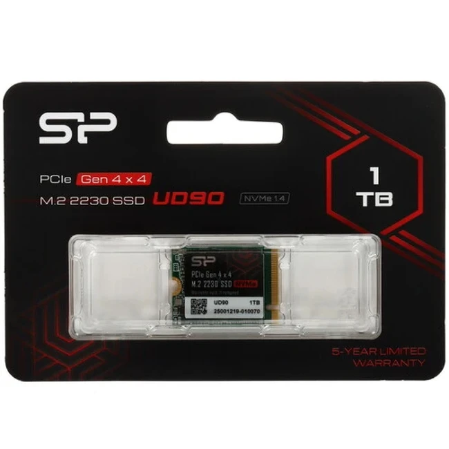 Жесткий диск Silicon Power UD90 SP01KGBP44UD9007 SSD (твердотельные), 1 ТБ, M.2, PCIe