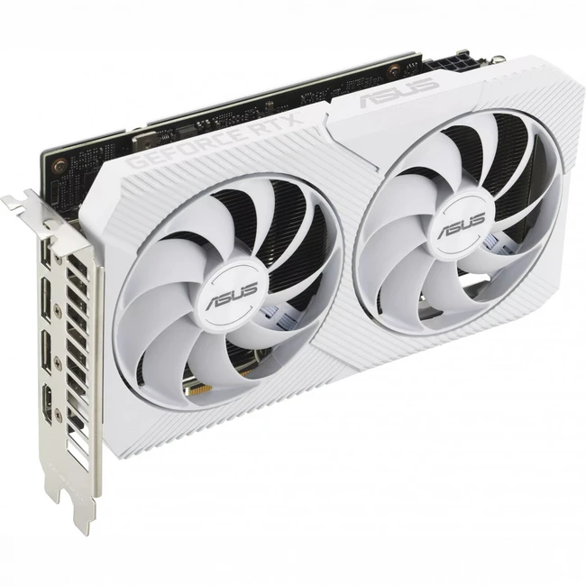 Видеокарта Asus GeForce RTX3060 DUAL-RTX3060-O8G-WHITE LHR (8 ГБ)