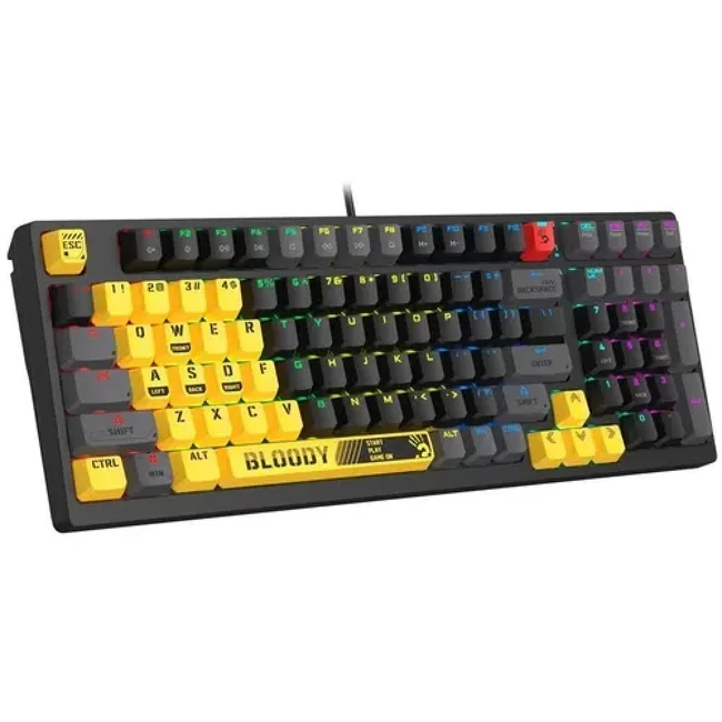 Клавиатура A4Tech Bloody S98/SPORTS LIME/RED (Проводная, USB)