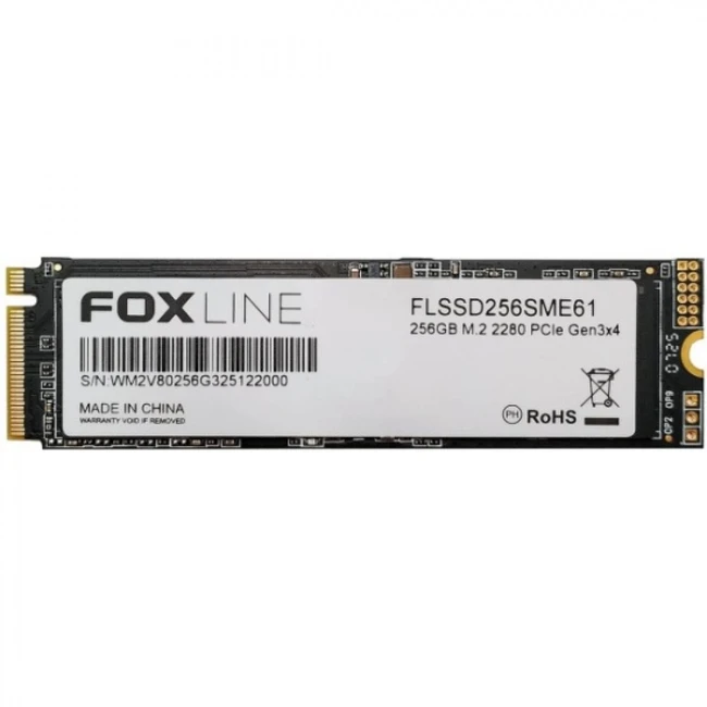 Внутренний жесткий диск Foxline FLSSD256SME61 (SSD (твердотельные), 256 ГБ, M.2, PCIe)