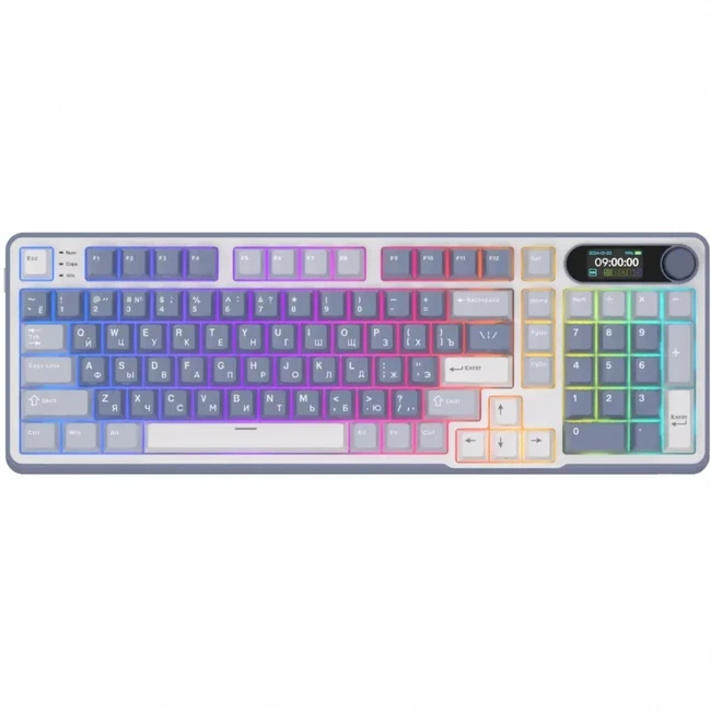 Клавиатура Royal Kludge RK-S98 Ocean Blue (Brown Switch) 6977576550601 Беспроводная, Bluetooth