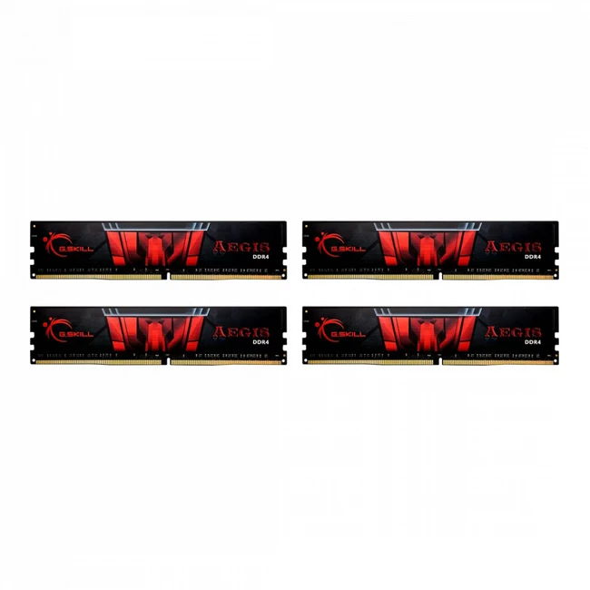 ОЗУ G.Skill Aegis F4-2400C15Q-32GIS DIMM, DDR4, 32 Гб (4 х 8 Гб), 2400 МГц