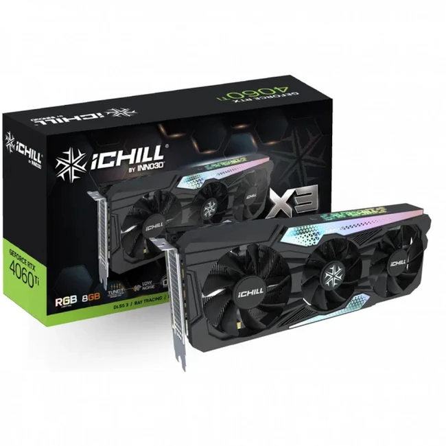 Видеокарта Inno3D RTX 4060 Ti iChill X3 C406T3-08D6X-17113389 (8 ГБ)