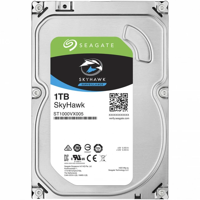 Внутренний жесткий диск Seagate SkyHawk ST1000VX005 (EOL) (HDD (классические), 1 ТБ, 3.5 дюйма, SATA)